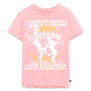 Danse en ligne - T-shirt Premium bio Enfant - rose - Devant - AI Model Kid Female (0cm)