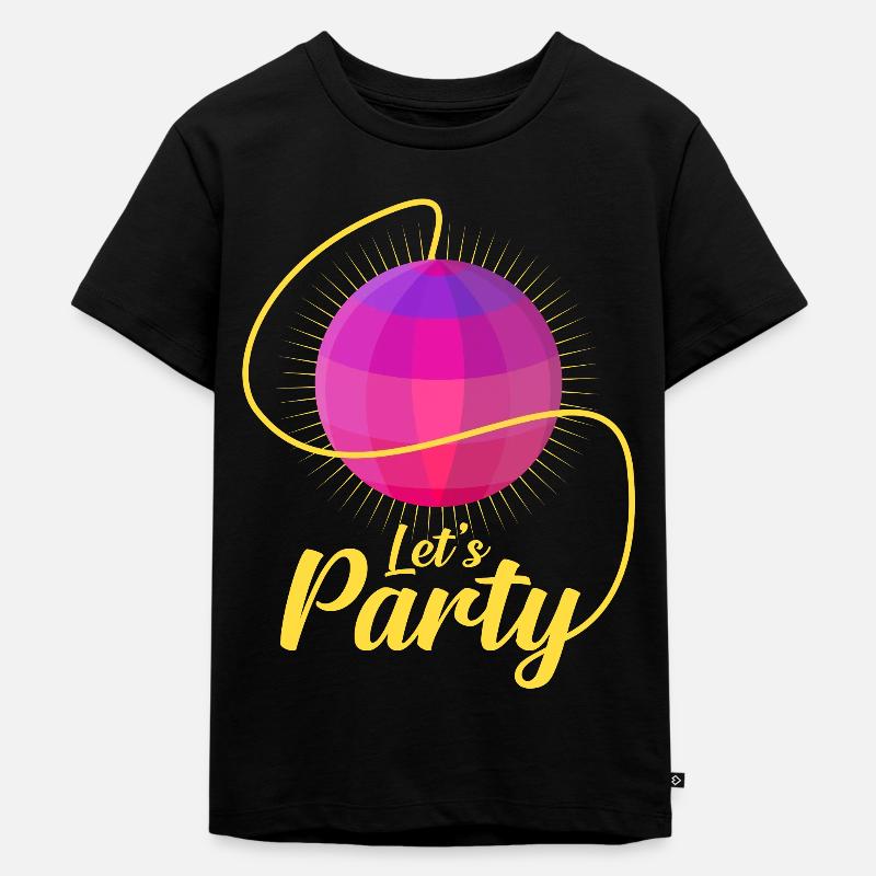 boule disco - T-shirt Premium bio Enfant - noir