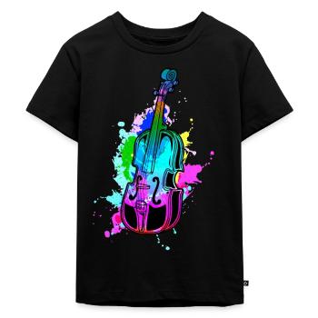 Cello - Kinder Premium Bio T-Shirt - Schwarz - Vorne - Mikhail (115cm)