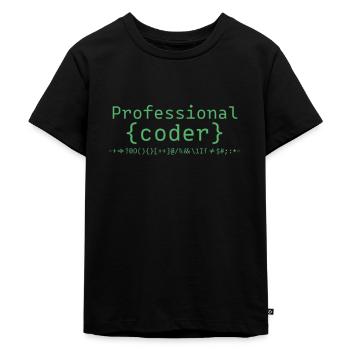 Programmieren - Kinder Premium Bio T-Shirt - Schwarz - Vorne - Mikhail (115cm)
