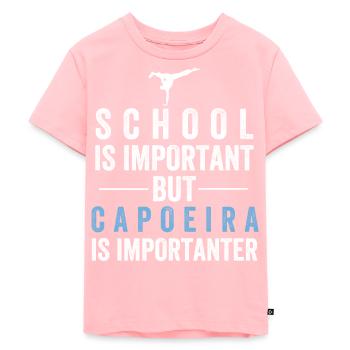 Capoeira skole - Premium økologisk T-skjorte for barn - rosa - Foran - AI Model Kid Female (0cm)