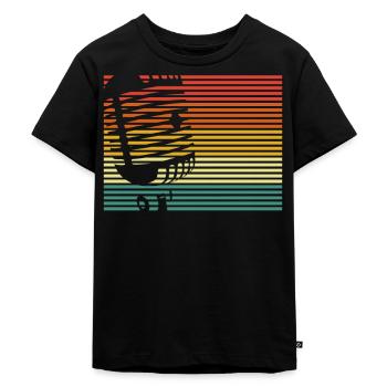 Sänger - Kinder Premium Bio T-Shirt - Schwarz - Vorne - Mikhail (115cm)