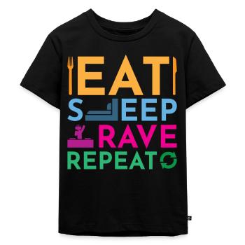 Rave Dance Electro - Maglietta ecologica premium per bambini - nero - Fronte - Mikhail (115cm)