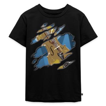 Violoncelle - T-shirt Premium bio Enfant - noir - Devant - Mikhail (115cm)