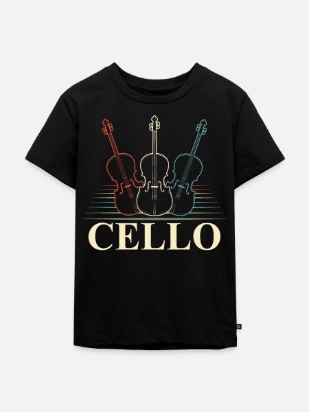 Cello - Kinder Premium Bio T-Shirt - Schwarz