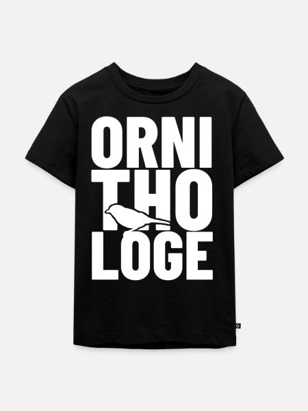 ornithologe vogelkunde - Kinder Premium Bio T-Shirt - Schwarz