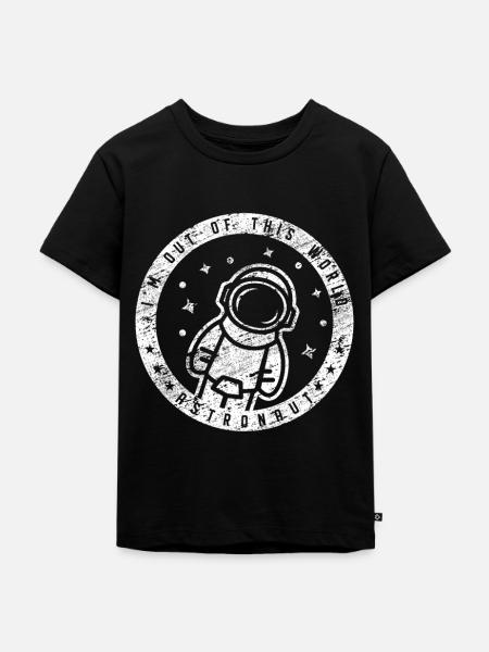 Astronaut - Kinder Premium Bio T-Shirt - Schwarz