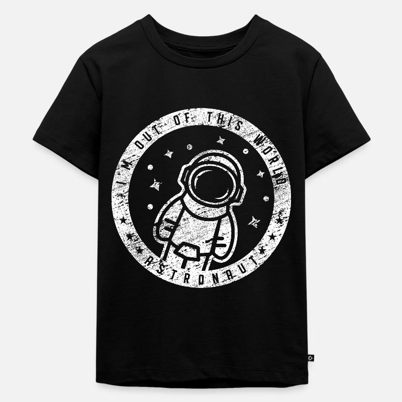 Astronaut - Kinder Premium Bio T-Shirt - Schwarz