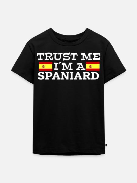 Spanien - Kinder Premium Bio T-Shirt - Schwarz