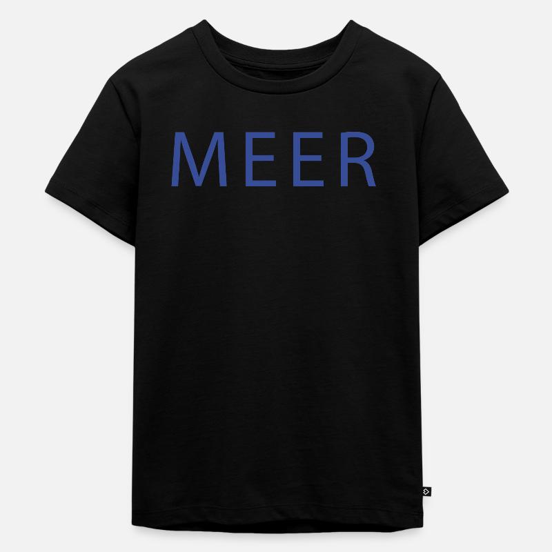MEER - Kinder Premium Bio T-Shirt - Schwarz