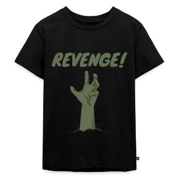 Revenge hand revenge avenger - Kids Premium Organic T-Shirt - black - Front - Mikhail (115cm)