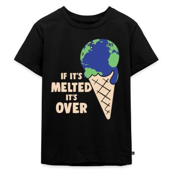 Umweltschutz Klimaschutz Erde Klimawandel Geschenk - Kinder Premium Bio T-Shirt - Schwarz - Vorne - Mikhail (115cm)