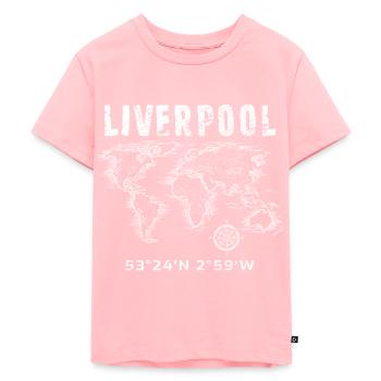 Liverpool - Kinder Premium Bio T-Shirt - Rosa - Vorne - AI Model Kid Female (0cm)