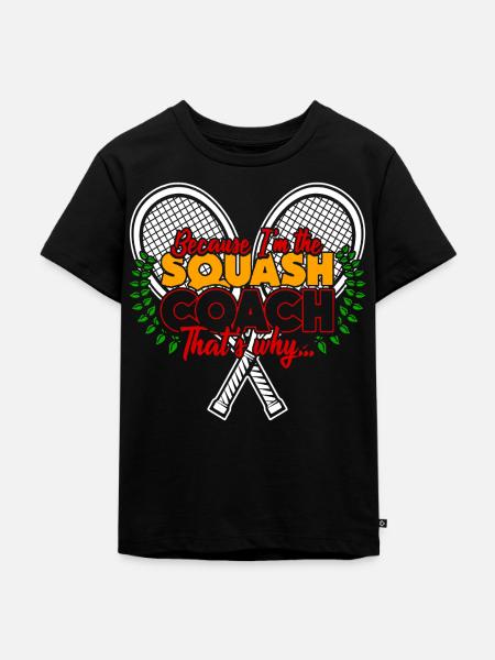 Squash - Kinder Premium Bio T-Shirt - Schwarz