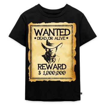 Ønsket - Ønsket - Premium økologisk T-shirt til børn - sort - Foran - Mikhail (115cm)