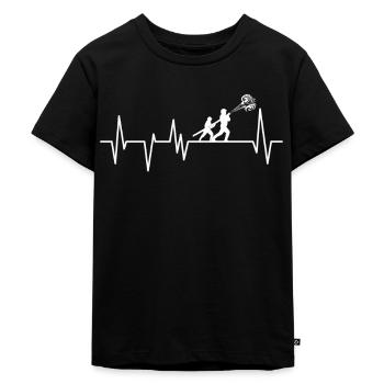 Feuerwehr - Kinder Premium Bio T-Shirt - Schwarz - Vorne - Mikhail (115cm)
