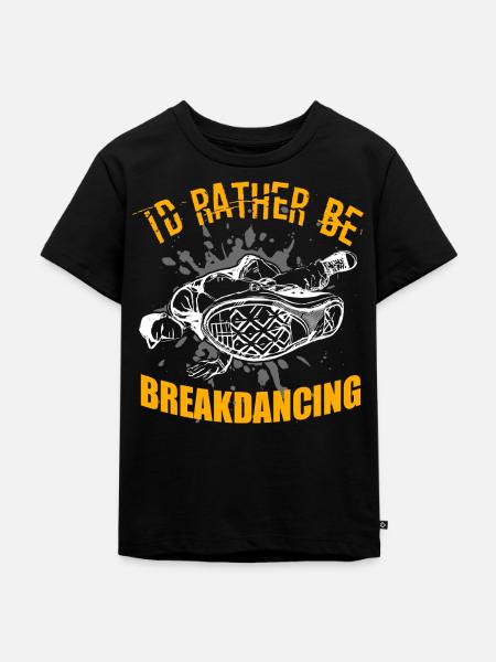 Breakdance Breakdancer Breakdancing BBoy - Kinder Premium Bio T-Shirt - Schwarz