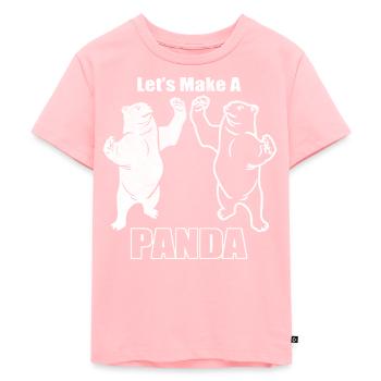 Funny animals Panda - Kids Premium Organic T-Shirt - rose - Front - AI Model Kid Female (0cm)