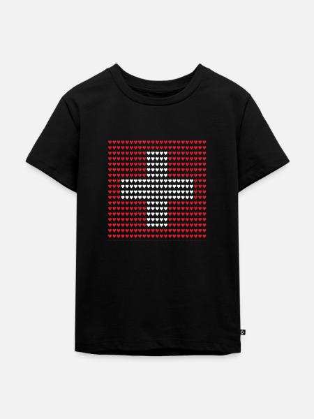 Schweizer Flagge Geschenkidee Geschenk Idee - Kinder Premium Bio T-Shirt - Schwarz