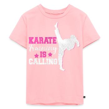 Karaté Girl Combat Sport Femmes Cadeau - T-shirt Premium bio Enfant - rose - Devant - AI Model Kid Female (0cm)