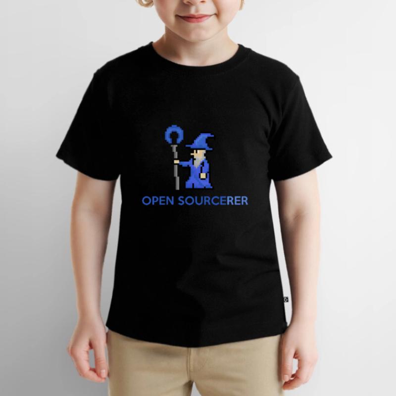 Open Source Sorcerer Programmierer T-Shirt Kinder Premium Bio T-Shirt
