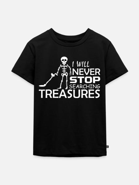 Metall Detektor - Kinder Premium Bio T-Shirt - Schwarz