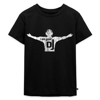 Jesus Pose | DJ Party Musik Tanzen Feiern Geschenk - Kinder Premium Bio T-Shirt - Schwarz - Vorne - Mikhail (115cm)