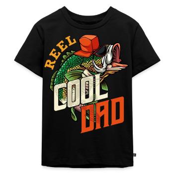 pêcheur à la ligne - T-shirt Premium bio Enfant - noir - Devant - Mikhail (115cm)