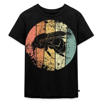 Bumblebee retro - Kids Premium Organic T-Shirt - black - Front - Mikhail (115cm)