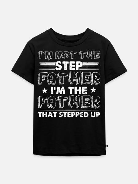 Stiefvater - Kinder Premium Bio T-Shirt - Schwarz