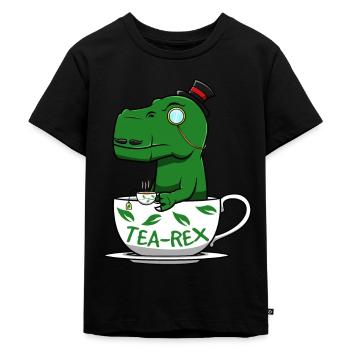 Thé Rex - T-shirt Premium bio Enfant - noir - Devant - Mikhail (115cm)