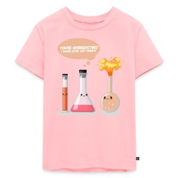 Chemise de chimie de nerd qui réagit - T-shirt Premium bio Enfant - rose - Devant - AI Model Kid Female (0cm)