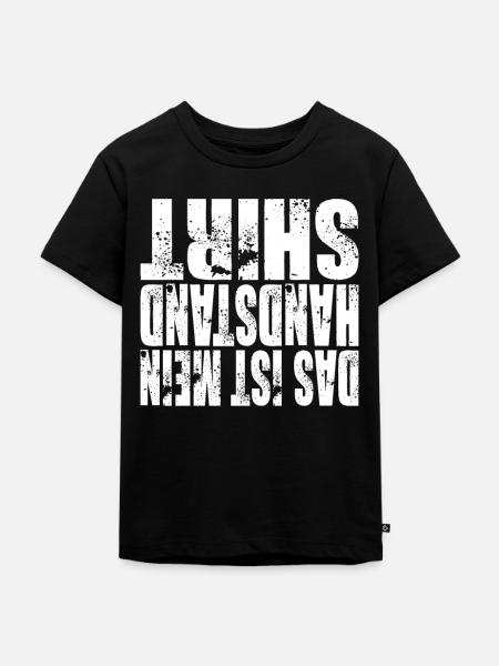 Handstand - Kinder Premium Bio T-Shirt - Schwarz