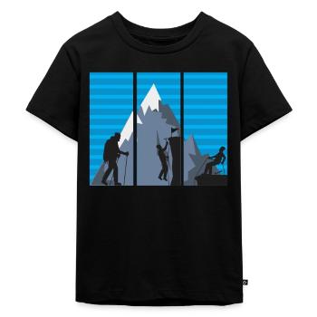 alpiniste - T-shirt Premium bio Enfant - noir - Devant - Mikhail (115cm)