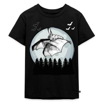 Bat - Kids Premium Organic T-Shirt - black - Front - Mikhail (115cm)