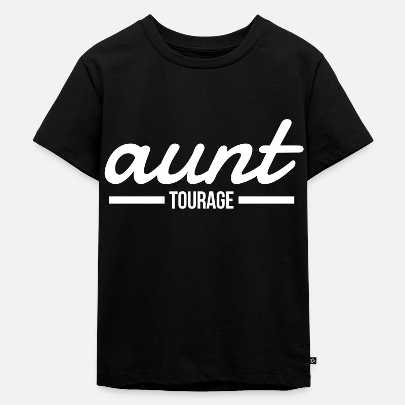 Aunt Tourage - Kinder Premium Bio T-Shirt - Schwarz