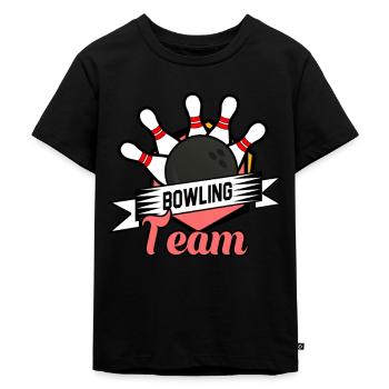 Bowling Bowling Sports Ball - Kids Premium Organic T-Shirt - black - Front - Mikhail (115cm)
