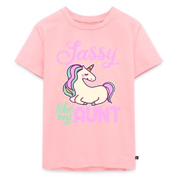 Tante - Kinder Premium Bio T-Shirt - Rosa - Vorne - AI Model Kid Female (0cm)