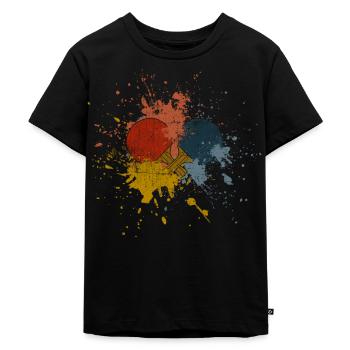 Ping-pong - T-shirt Premium bio Enfant - noir - Devant - Mikhail (115cm)