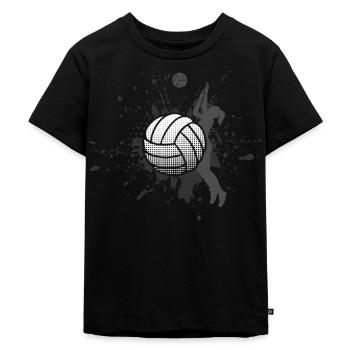 Volley-ball - T-shirt Premium bio Enfant - noir - Devant - Mikhail (115cm)