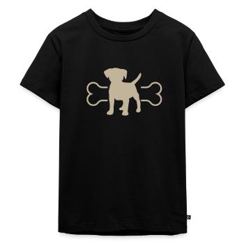 Pet dogs dog lover - Kids Premium Organic T-Shirt - black - Front - Mikhail (115cm)