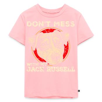 Jack Russell Terrier - T-shirt Premium bio Enfant - rose - Devant - AI Model Kid Female (0cm)