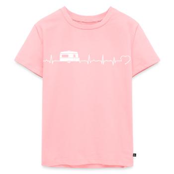 Conception de vacances de camping de battement de coeur de camping-car de VR - T-shirt Premium bio Enfant - rose - Devant - AI Model Kid Female (0cm)