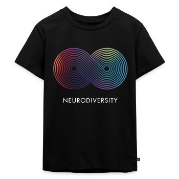 Impression de neurodiversité - T-shirt Premium bio Enfant - noir - Devant - Mikhail (115cm)