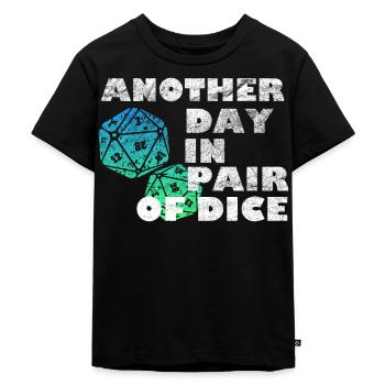 Dice the dice - Kids Premium Organic T-Shirt - black - Front - Mikhail (115cm)