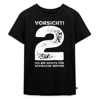 2. Geburtstag Geschenk lustig - Kinder Premium Bio T-Shirt - Schwarz - Vorne - Mikhail (115cm)