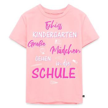 Bye kindergarten - Kids Premium Organic T-Shirt - rose - Front - AI Model Kid Female (0cm)