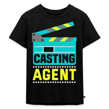 Casting Agent Kino Produzent Darsteller - Kinder Premium Bio T-Shirt - Schwarz - Vorne - Mikhail (115cm)