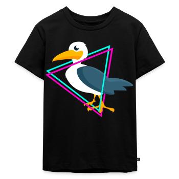 goélands - T-shirt Premium bio Enfant - noir - Devant - Mikhail (115cm)