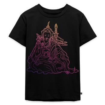 Buddha Yoga Mantra Bouddhiste Tao Zen Cadeau - T-shirt Premium bio Enfant - noir - Devant - Mikhail (115cm)